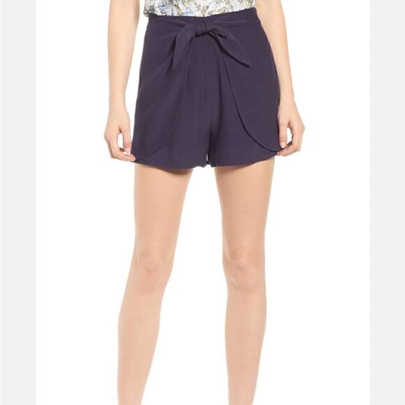 NWT MSRP $88 cupcakes and cashmere Raven Satin Back Shorts Women's Size 6 - Picture 4 of 8